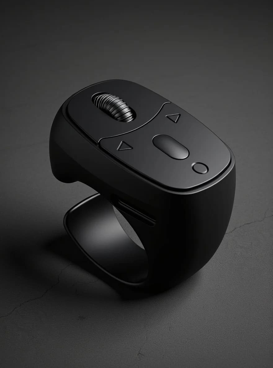 Pilot Bluetooth na palec (pierścień) – pilot do telefonu + scroll + selfie